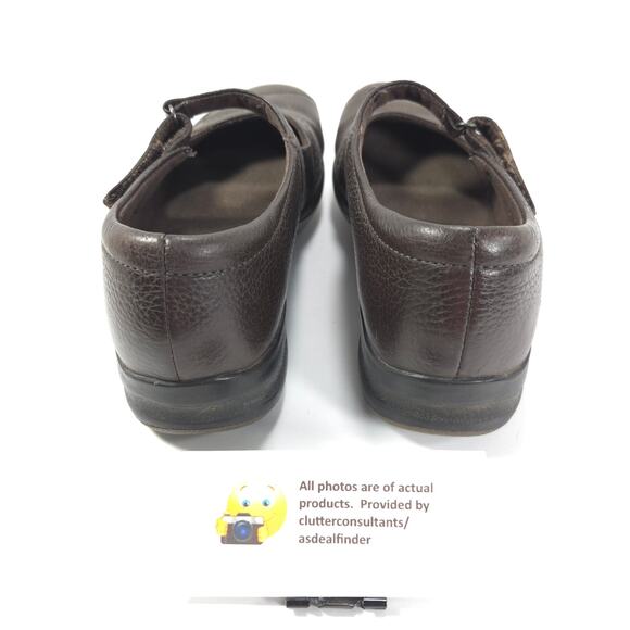 Clarks Leather Casual Slip On Mary Jane Womens Size 9 26068773 Brown - Picture 3 of 9